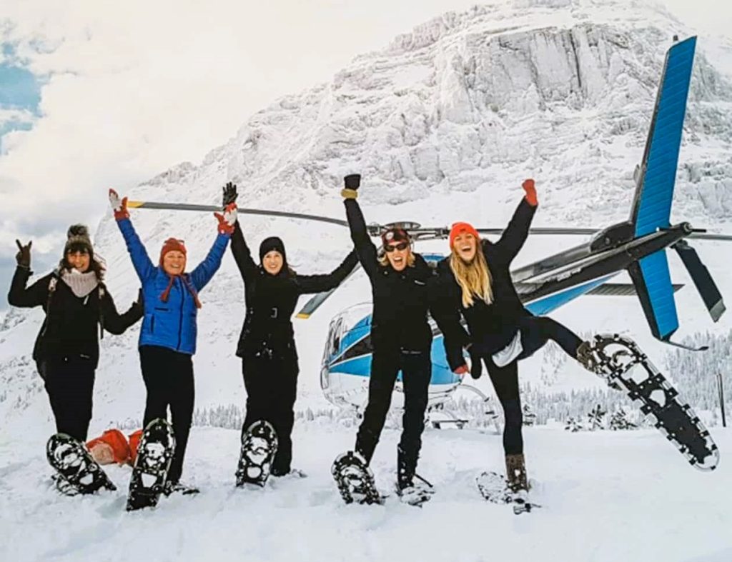 Helicopter Snowshoeing Tour